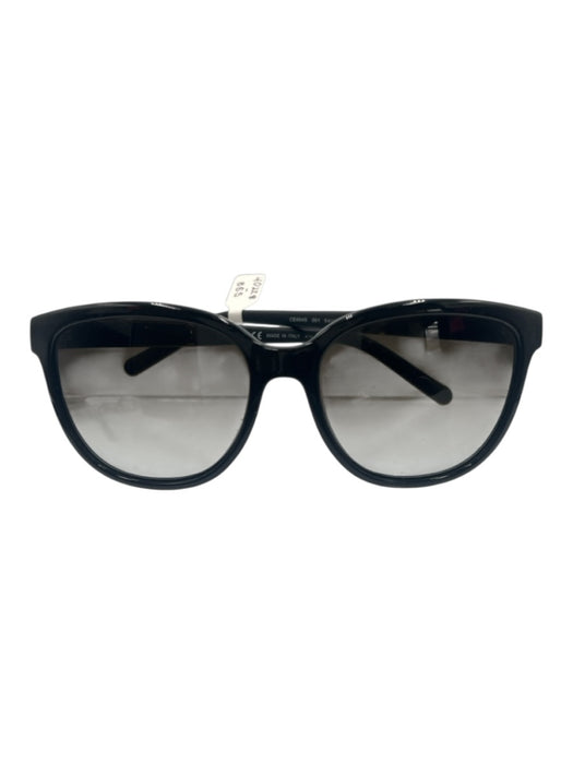 Chloe Black & Gold Acetate Round Frames Gradient Sunglasses Black & Gold