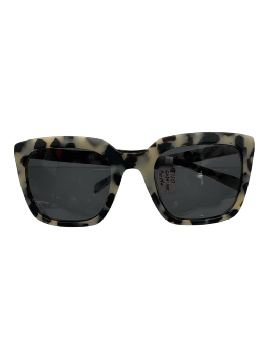 Balmain Gray, white & black Acetate Square Frame Tortoise Shell Sunglasses Gray, white & black