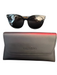 Valentino Black & Brown Acetate Round Frames Tortoise Shell Detail Sunglasses Black & Brown