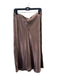Vince Size M Brown Acetate Elastic Waist Slip Skirt Skirt Brown / M