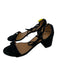 Aquazzura Shoe Size 38.5 Black Suede Tie Ankle Open Toe Block Heel Pumps Black / 38.5