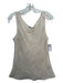 Lafayette 148 Size XL Beige Linen Sleeveless Mesh Overlay Tank Top Beige / XL