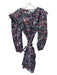 Isabel Marant Etoile Size S Blue, Red, White COTTON & LINEN Tie Waist Dress Blue, Red, White / S