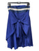 Emporio Armani Size 42/S Blue & White Cotton Strapless Empire Waist Dress Blue & White / 42/S