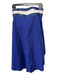 Emporio Armani Size 42/S Blue & White Cotton Strapless Empire Waist Dress Blue & White / 42/S