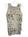 3.1 Phillip Lim Size 6 Cream & Black Silk Sleeveless Abstract Splatter Top Cream & Black / 6