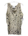 3.1 Phillip Lim Size 6 Cream & Black Silk Sleeveless Abstract Splatter Top Cream & Black / 6