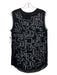 3.1 Phillip Lim Size 4 Black & Silver Polyester Sequin Overlay Round Neck Top Black & Silver / 4