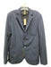 Two-Bi NWT Navy Cotton Blend Textured Patch Pocket 2 Button Men's Blazer 50