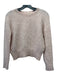 The Row Size S Pale Pink Cashmere & Silk Crew Neck Heathered Long Sleeve Sweater Pale Pink / S