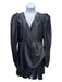 ROTATE BIRGER CHRISTENSEN Size 10/M Black Polyester Long Sleeve Surplice Dress Black / 10/M