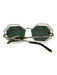 Karen Walker Gold & Black Metal Hexagon Sunglasses Gold & Black