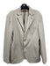 No Brand Made in Italy Beige Cotton Blend Solid 2 Button Men's Blazer 48