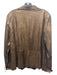 Lafayette 148 Size 14 Bronze & Black Leather Long Sleeve Shimmer Blazer Jacket Bronze & Black / 14