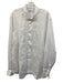 Vincenzo de Lauziers Size XXL White Linen Solid Button Up Long Sleeve Shirt White / XXL