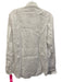 Vincenzo de Lauziers Size M White Linen Solid Button Up Men's Long Sleeve Shirt White / M
