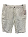 No Brand Made in Italy Size 34 White Linen Solid Khakis Men's Shorts White / 34