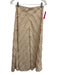Tanya Taylor Size 0 Beige Polyester Blend Flocked Detail Chevron Midi Skirt Set Beige / 0