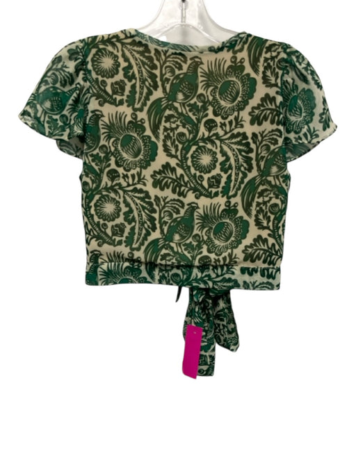 Karavan Size S/M,M/L Mixed Greens Polyester Botanical Metallic Thread Skirt Set Mixed Greens / S/M,M/L
