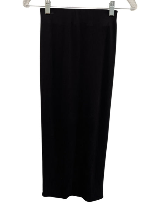 Michael Costello x Revolve Size XS Black Modal Blend Ribbed Back Slit Skirt Set Black / XS