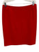 Akris Punto Size 12 Red & Cream White Silk Short Sleeve Color Block Skirt Set Red & Cream White / 12