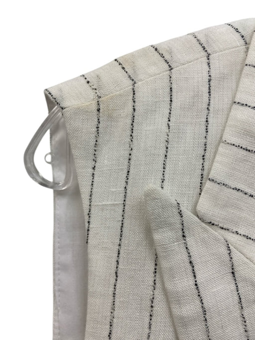 Lafayette 148 Size 10/L White & Black Linen Blend Striped Sleeveless Pant Set White & Black / 10/L