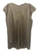 Rozae Nichols Size L Olive Taupe Gray Silk Blend Cap Sleeve Tie Side Skirt Set Olive Taupe Gray / L