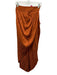 Ronny Kobo Size XS Orange Silk Blend Animal Print Jacquard Gathered Side Skirt Orange / XS