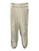 ALLSAINTS Size 2 Cream White Cotton Blend Elastic Waistband Denim Pants Cream White / 2
