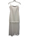 ASTR Size M White Polyester Blend Strapless Fabric Block Elastic Top Dress White / M