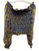 Caroline Constas Size XS Blue & Yellow Silk Floral Off Shoulder Shirred Top Blue & Yellow / XS
