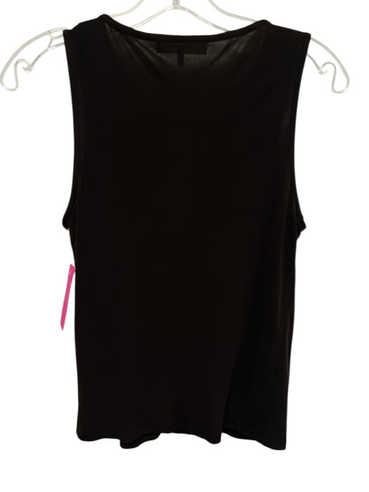 Frame Size XS Dark Brown Viscose Sleeveless V Neck Buckle Detail Tank Top Dark Brown / XS