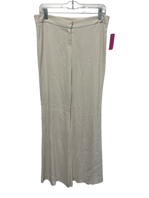 Alexis Size M Cream White No Fabric Tag Trouser Hook & Zip Fly Flare Pants Cream White / M