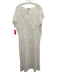 Fuzzi Size S White Nylon Blend Cap Sleeve Stretch Lace Coverup Dress White / S