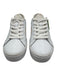 Cariuma Shoe Size 9 White & Beige Leather Upper Round Toe Logo Script Sneakers White & Beige / 9