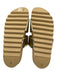 Theory Shoe Size 38 Gold Tone Leather Upper Metallic Velcro Strap Slide Sandals Gold Tone / 38