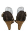 Stuart Weitzman Shoe Size 8.5 Silver & Gold textile upper Shimmer Sandals Silver & Gold / 8.5