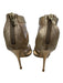 Jimmy Choo Shoe Size 39 Gold Tone Leather Upper Metallic Shimmer Strappy Sandals Gold Tone / 39