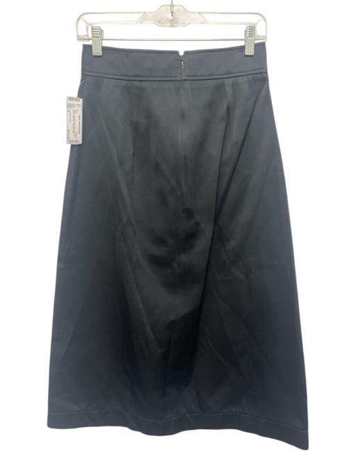 G. Label by Goop Size 4 Black Polyester Blend High Rise Satin Slit Maxi Skirt Black / 4