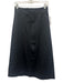 G. Label by Goop Size 4 Black Polyester Blend High Rise Satin Slit Maxi Skirt Black / 4
