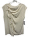 3.1 Phillip Lim Size 6 Cream White Silk Cap Sleeve Ruffle Trim boat neck Top Cream White / 6