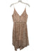 Nicholas Size 4 Pale Pink Polyester Spaghetti Strap Crochet Knit V Neck Dress Pale Pink / 4