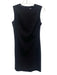 Theory Size 0 Black Wool Blend Sleeveless Back Zip Darted Below knee Dress Black / 0