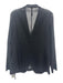 Peter O. Mahler Size 1 Black Cotton Long Sleeve Sheer Patch Pocket Jacket Black / 1