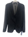 Peter O. Mahler Size 1 Black Cotton Long Sleeve Sheer Patch Pocket Jacket Black / 1