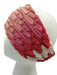 Missoni Pink, White, Red Knit Abstract Headband Pink, White, Red