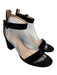 Gianvito Rossi Shoe Size 39 Black Leather Suede Toe Strap Ankle Wrap Pumps Black / 39
