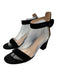 Gianvito Rossi Shoe Size 39 Black Leather Suede Toe Strap Ankle Wrap Pumps Black / 39