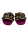 Kurt Geiger Shoe Size 40 Magenta & Multi Leather Upper Beads Open Toe Sandals Magenta & Multi / 40