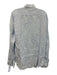 Big Flower Size XL Light blue Linen Solid Button Down Men's Long Sleeve Shirt Light blue / XL